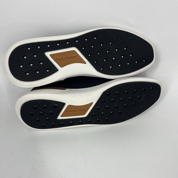 Wolf & Shepherd Shoes Mens Size 6 Womens Size 8 Navy White Swiftknit Loafer main image 6